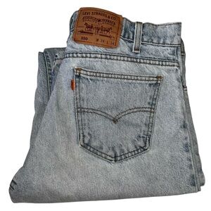 Vintage 90s Levi’s 550 Orange Tab Jeans (Sized 34x34) 32x33 Relaxed Paper Tag